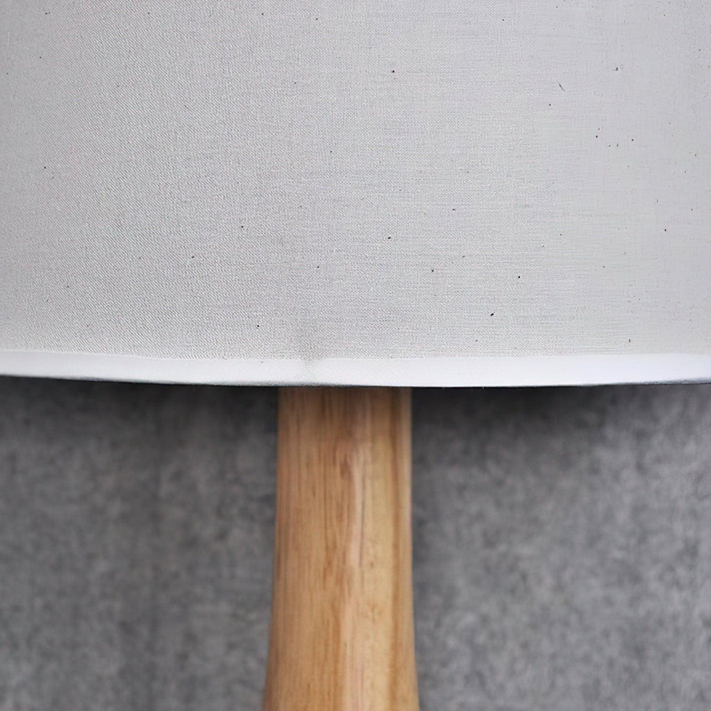 Wooden Vase Fabric Shade Table Lamp — design and interior detail 7