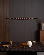 Woodline Orb Linear Wood LED Pendant Light - product view 5