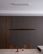 Woodline Orb Linear Wood LED Pendant Light - product view 6