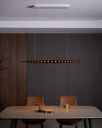 Woodline Orb Linear Wood LED Pendant Light - product view 8