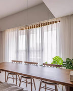 Woodline Orb Linear Wood LED Pendant Light - product view 15