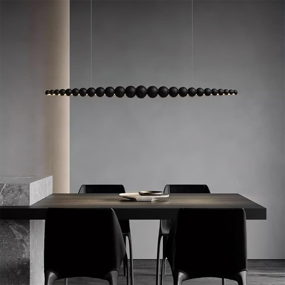 Woodline Orb Linear Wood LED Pendant Light - product view 16