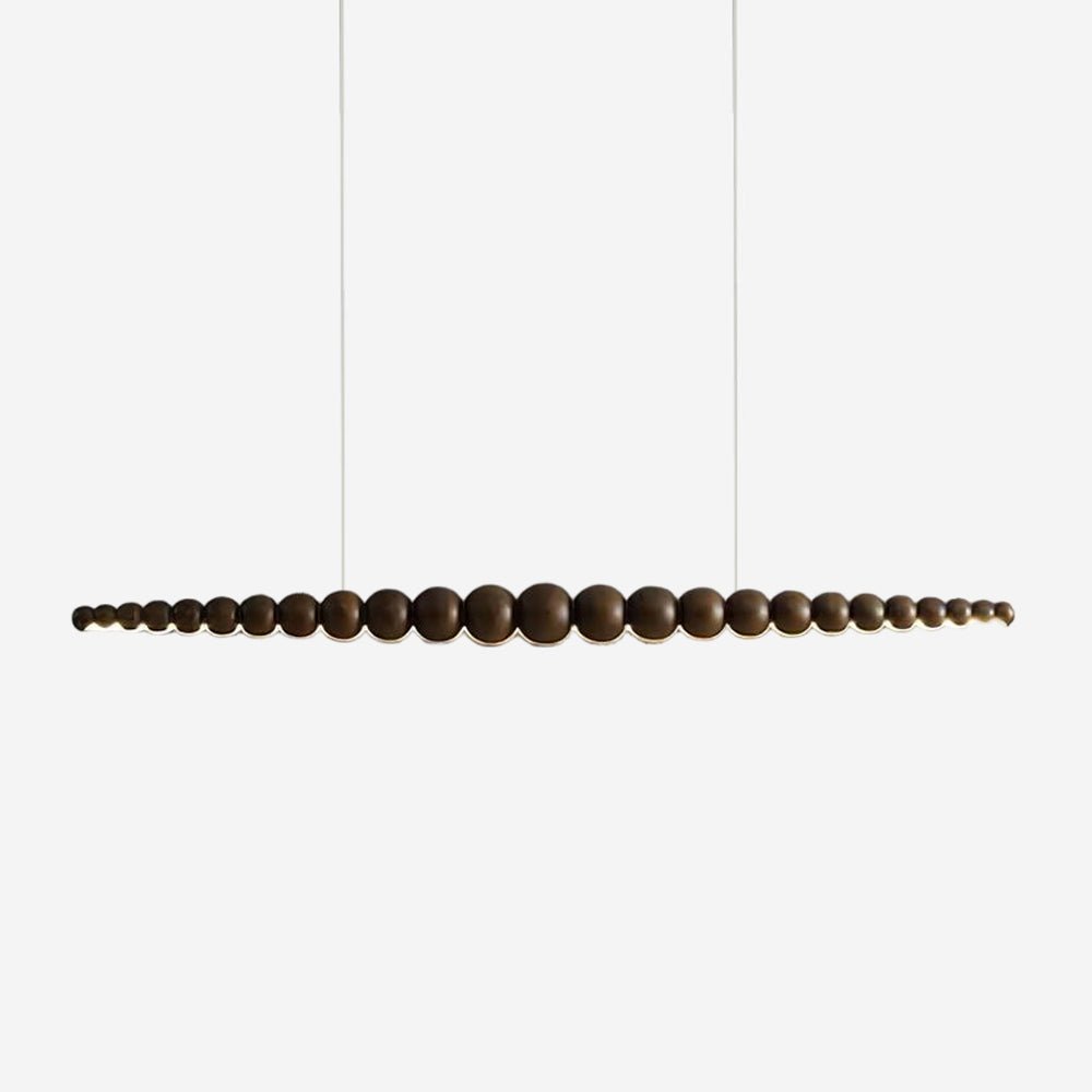Woodline Orb Linear Wood LED Pendant Light - product view 17