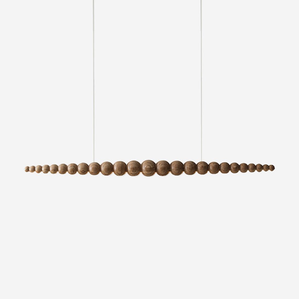 Woodline Orb Linear Wood LED Pendant Light - product view 19
