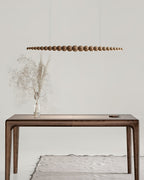 Woodline Orb Linear Wood LED Pendant Light - product view 23