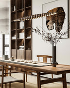 Woodline Orb Linear Wood LED Pendant Light - product view 28