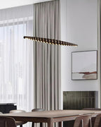 Woodline Orb Linear Wood LED Pendant Light - product view 34