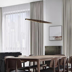 Woodline Orb Linear Wood LED Pendant Light - product view 40