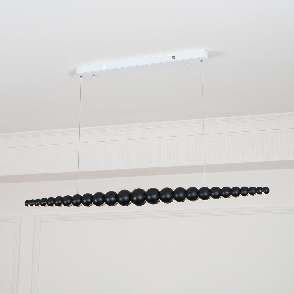 Woodline Orb Linear Wood LED Pendant Light - product view 42