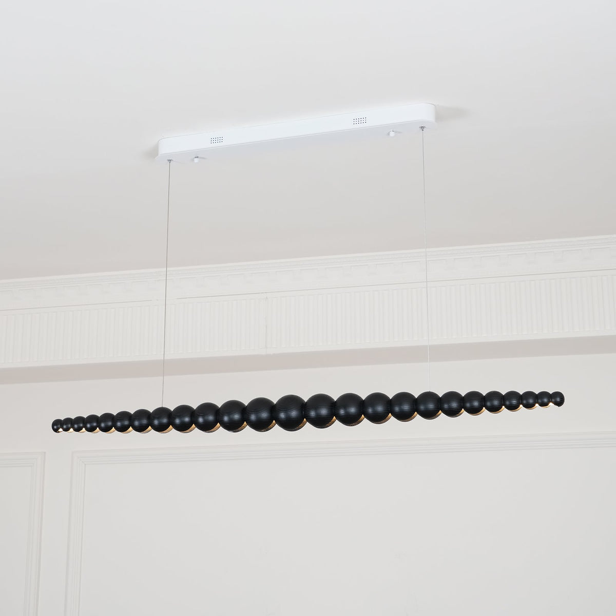 Woodline Orb Linear Wood LED Pendant Light - product view 42