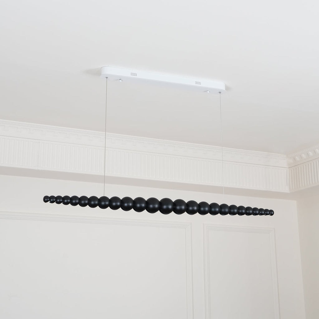 Woodline Orb Linear Wood LED Pendant Light - product view 44