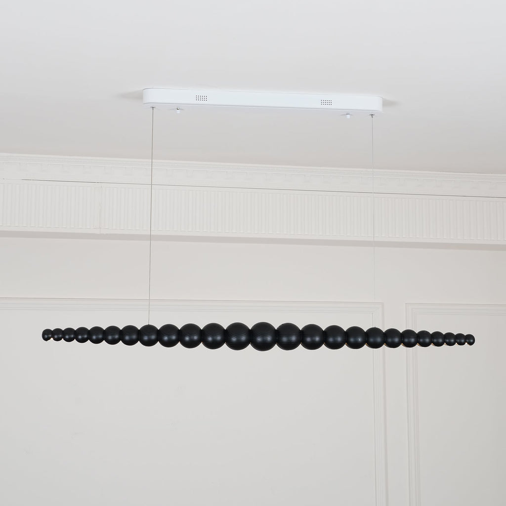 Woodline Orb Linear Wood LED Pendant Light - product view 46