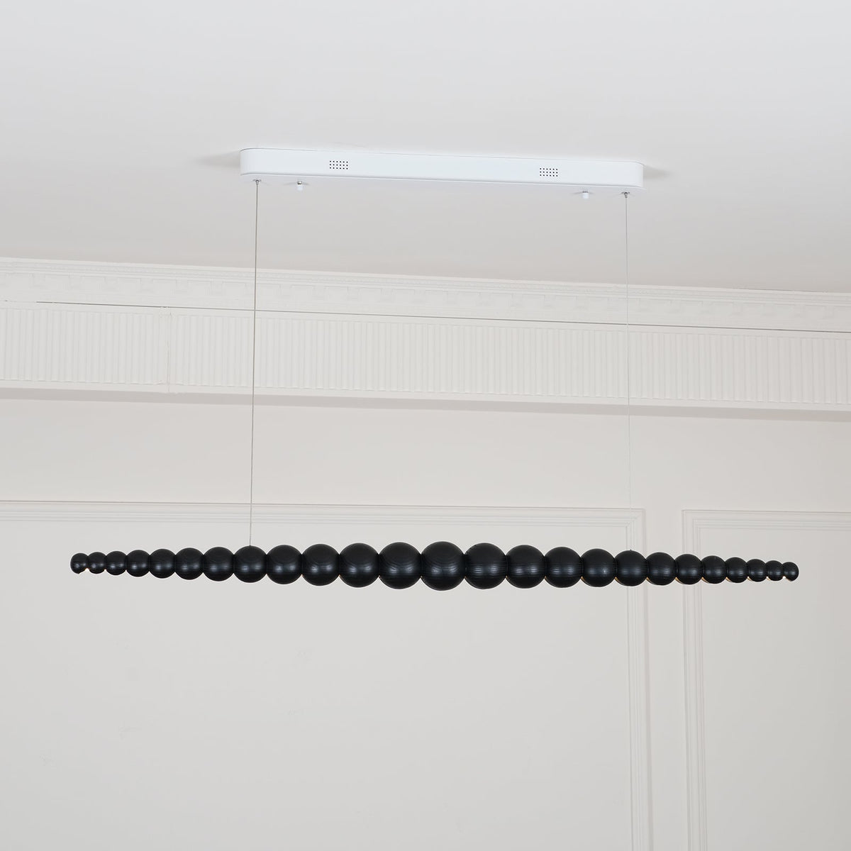 Woodline Orb Linear Wood LED Pendant Light - product view 46