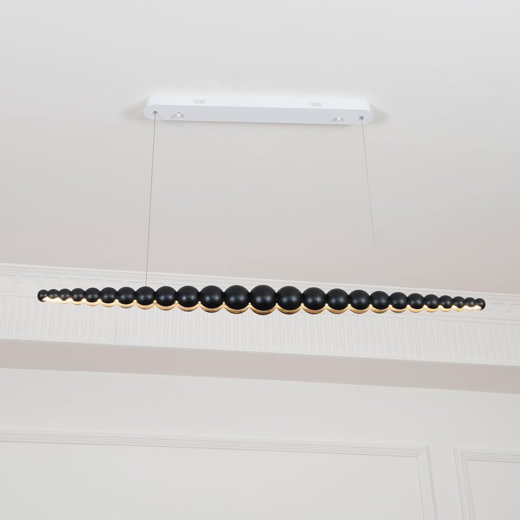 Woodline Orb Linear Wood LED Pendant Light - product view 47