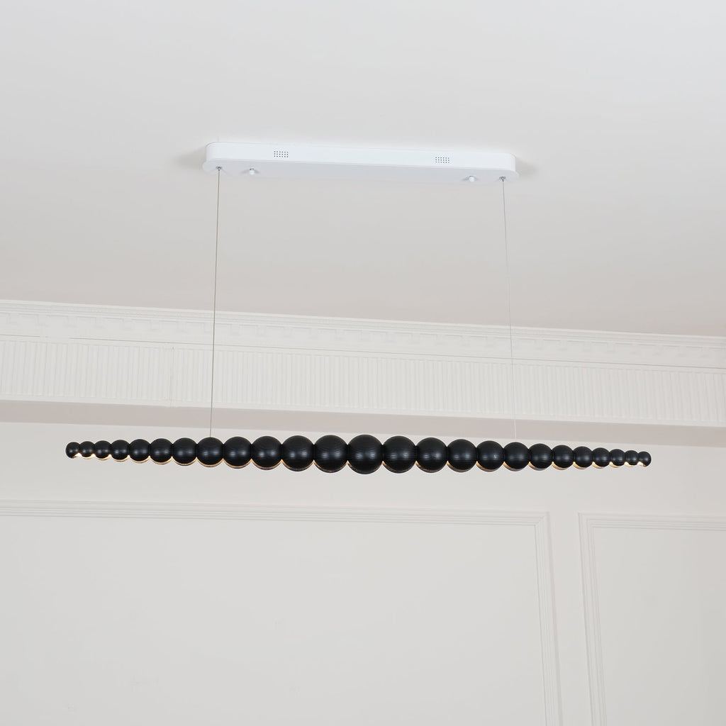 Woodline Orb Linear Wood LED Pendant Light - product view 48
