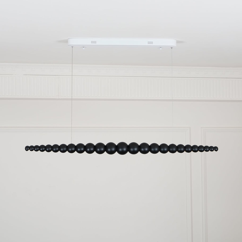 Woodline Orb Linear Wood LED Pendant Light - product view 49