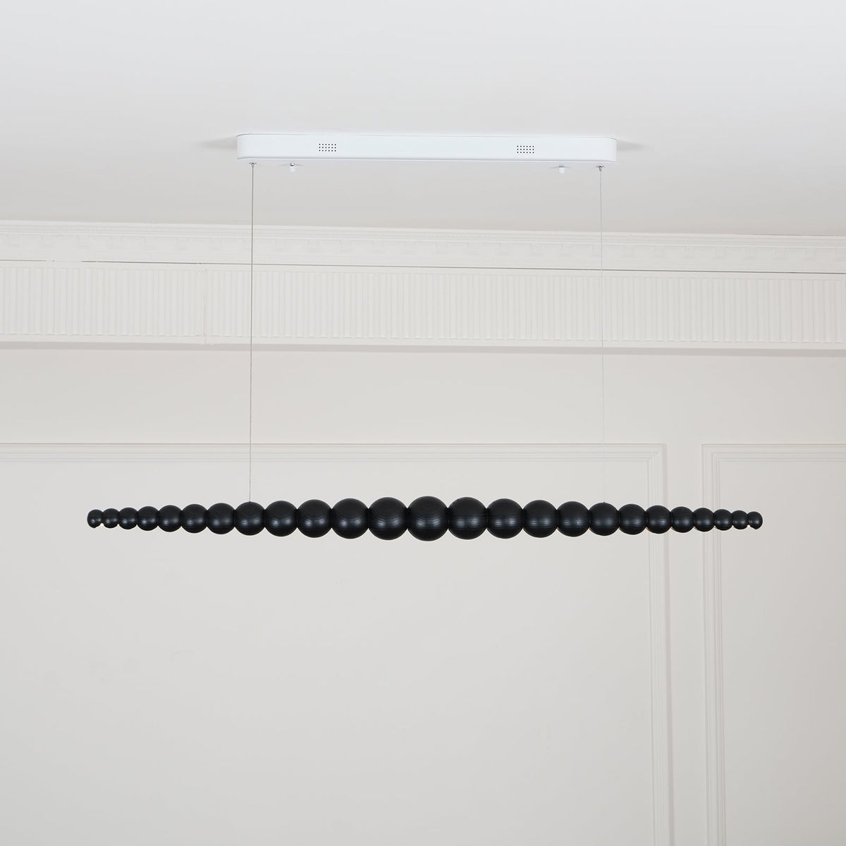 Woodline Orb Linear Wood LED Pendant Light - product view 49