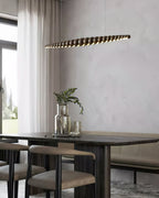 Woodline Orb Linear Wood LED Pendant Light - product view 66