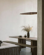 Woodline Orb Linear Wood LED Pendant Light - product view 67