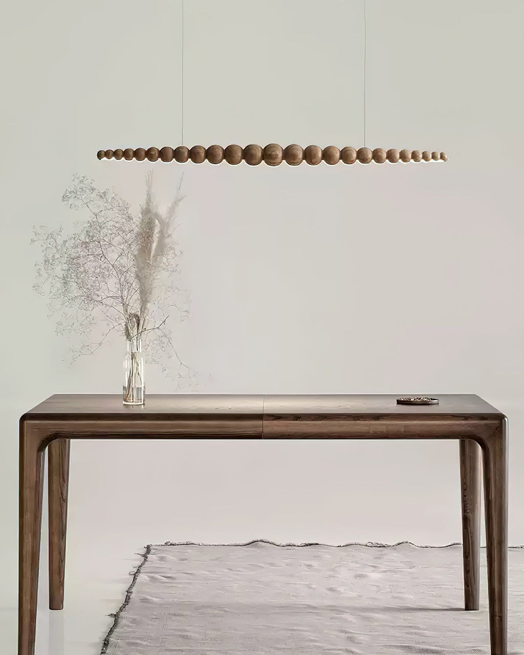 Woodline Orb Linear Wood LED Pendant Light - product view 68