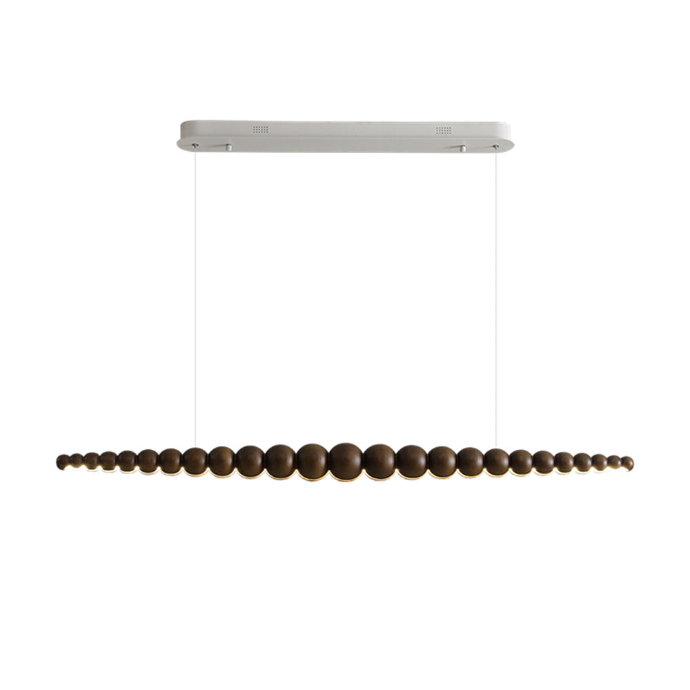 Woodline Orb Linear Wood LED Pendant Light - product view 72