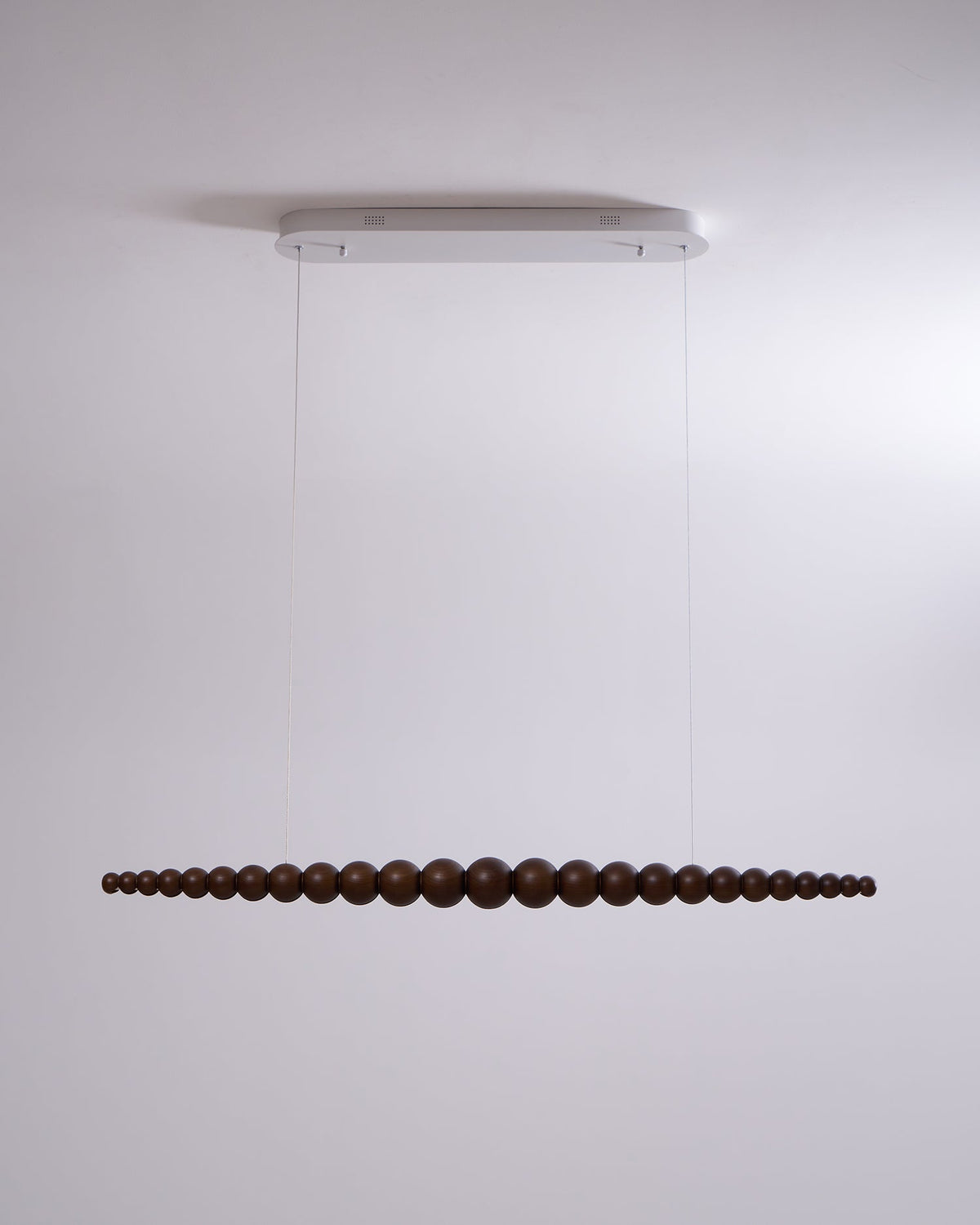 Woodline Orb Linear Wood LED Pendant Light - product view 75
