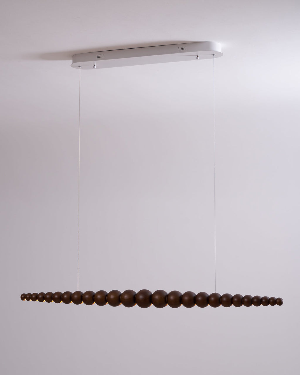 Woodline Orb Linear Wood LED Pendant Light - product view 76