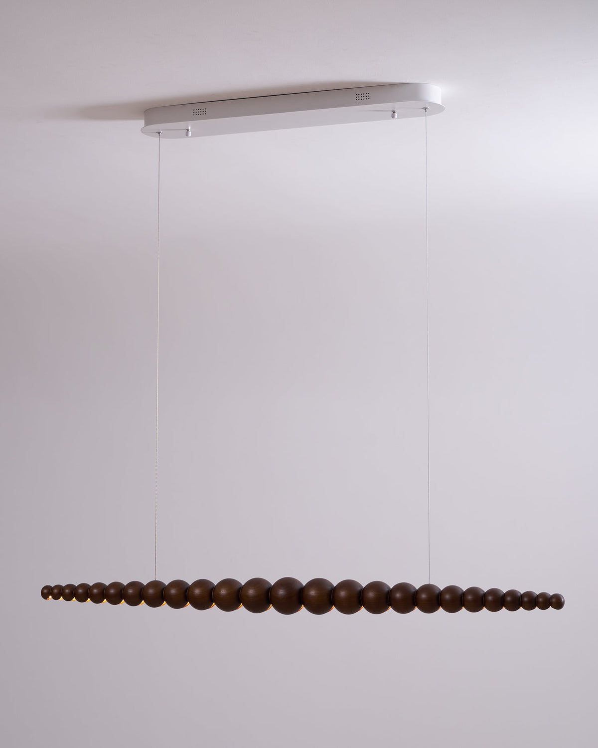 Woodline Orb Linear Wood LED Pendant Light - product view 76
