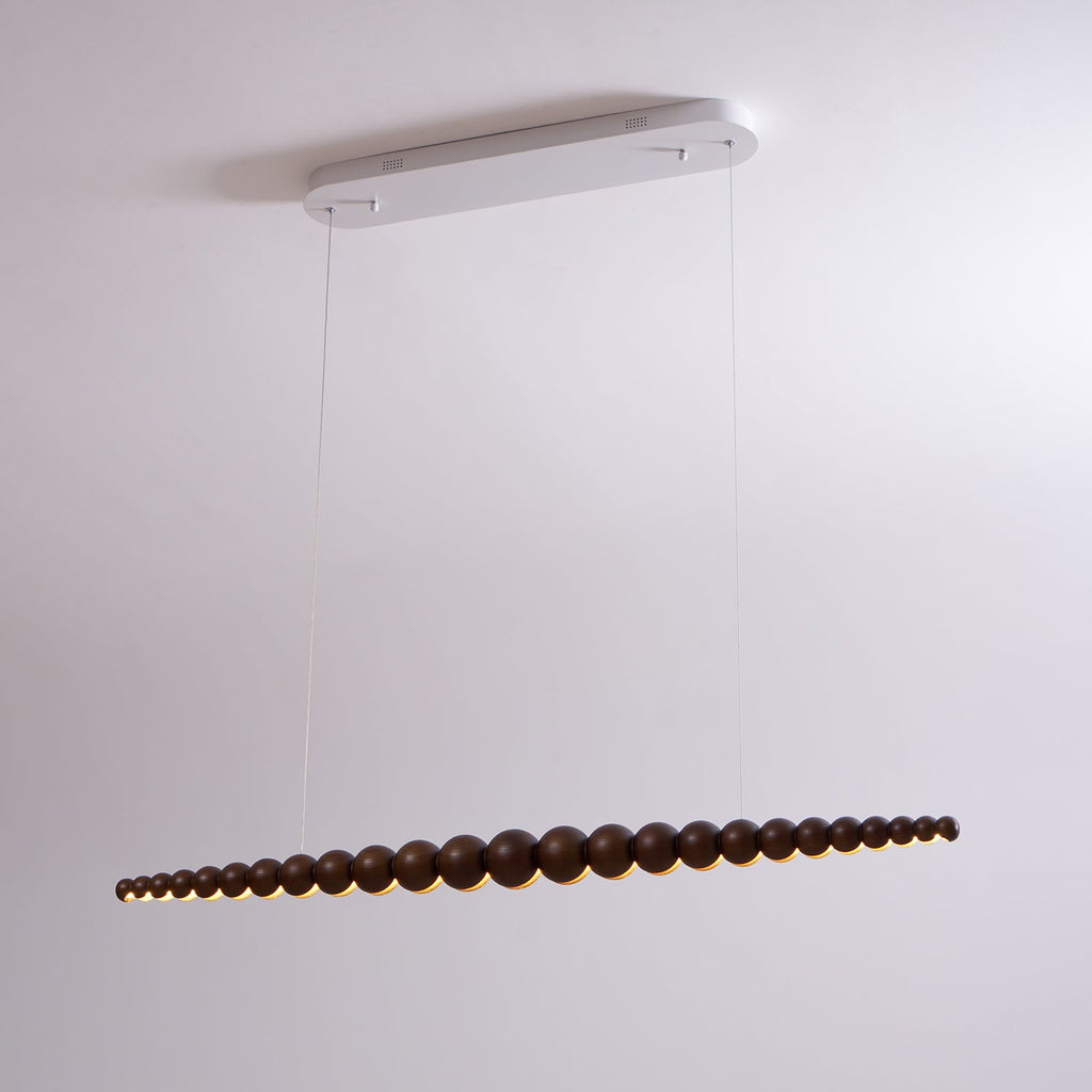 Woodline Orb Linear Wood LED Pendant Light - product view 77