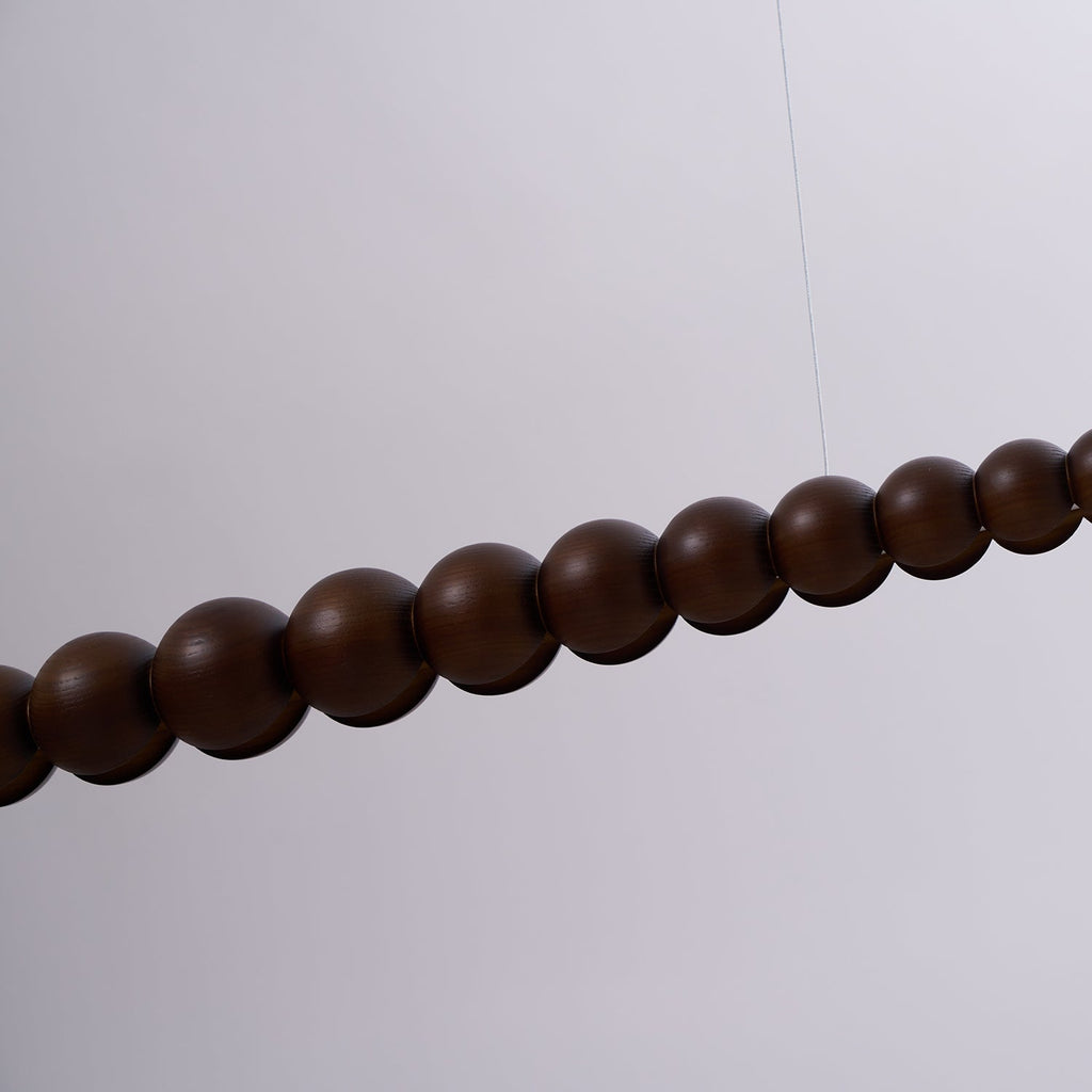 Woodline Orb Linear Wood LED Pendant Light - product view 78