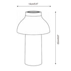 Wrenna Dome Rechargeable Table Lamp — product, finish and specification view 5