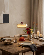 Zarela Amber Glass Rechargeable Table Lamp — product, finish and specification view 8