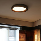 Zenova Round Wood LED Ceiling Light - product view 3