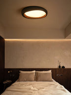 Zenova Round Wood LED Ceiling Light - product view 9