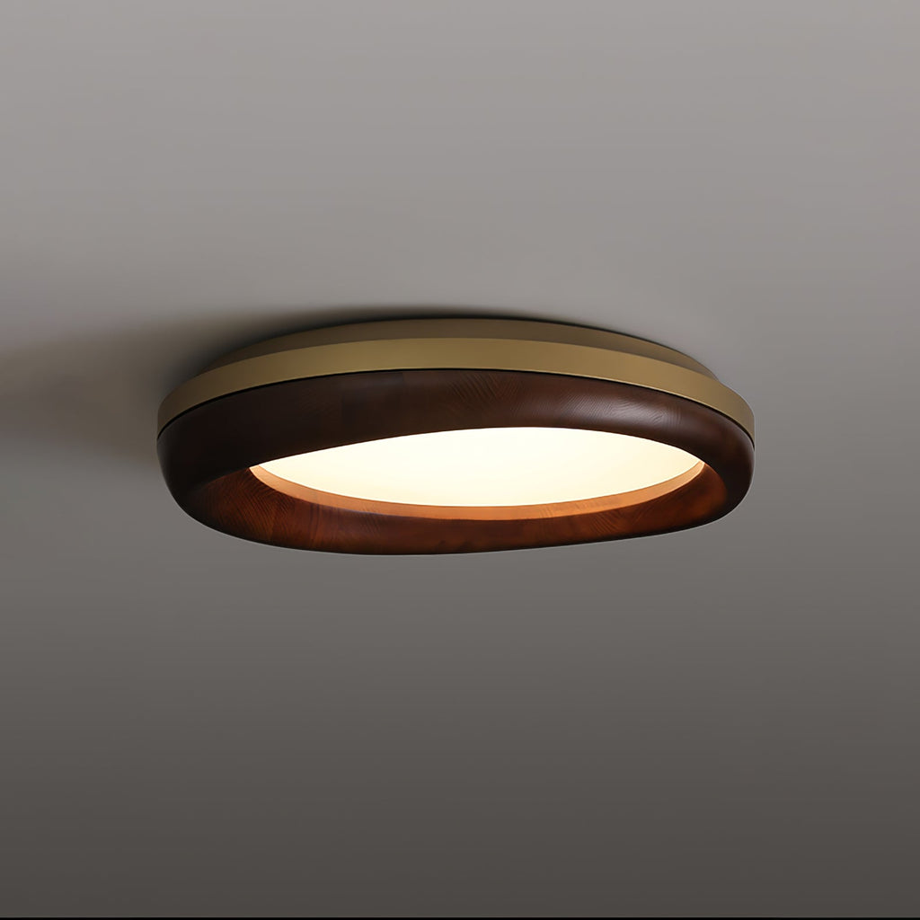 Zenova Round Wood LED Ceiling Light - product view 13
