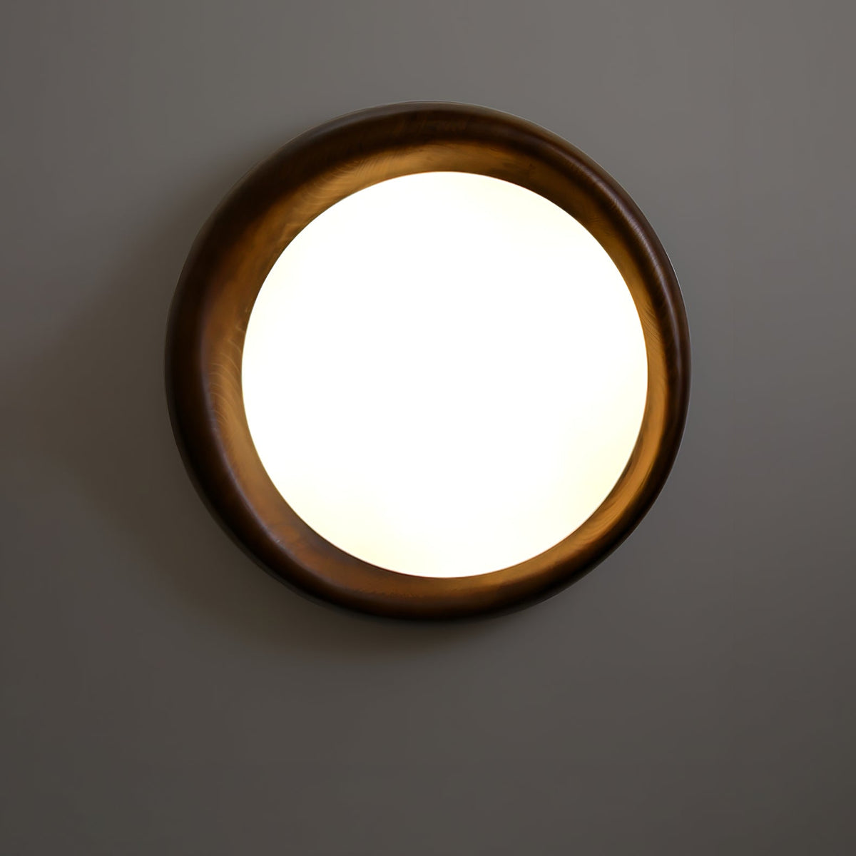 Zenova Round Wood LED Ceiling Light - product view 18