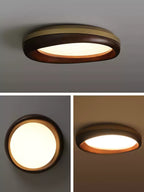 Zenova Round Wood LED Ceiling Light - product view 20