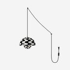 Zeviro Plug-In Dome Pendant Lamp – pendant light view 1